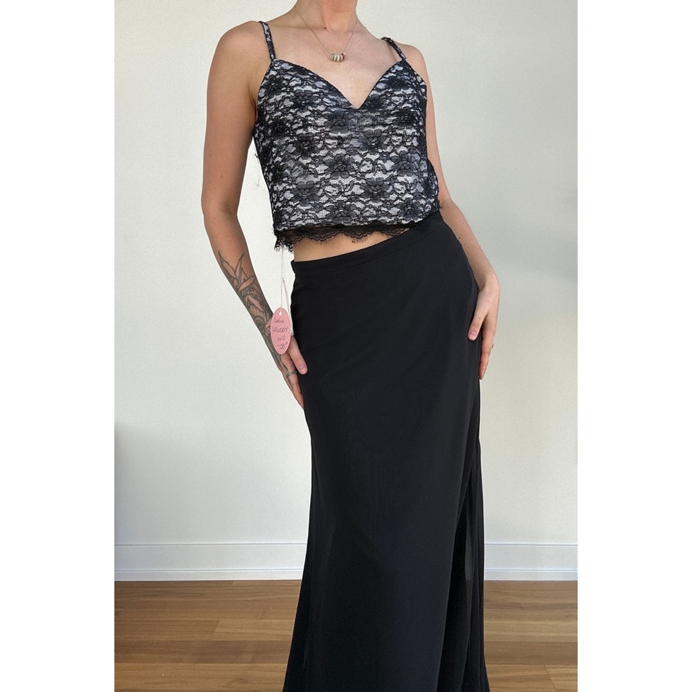 Lace Two Piece Gown